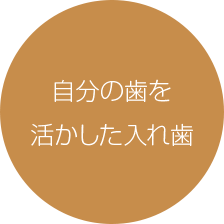 自分の歯を活かした入れ歯